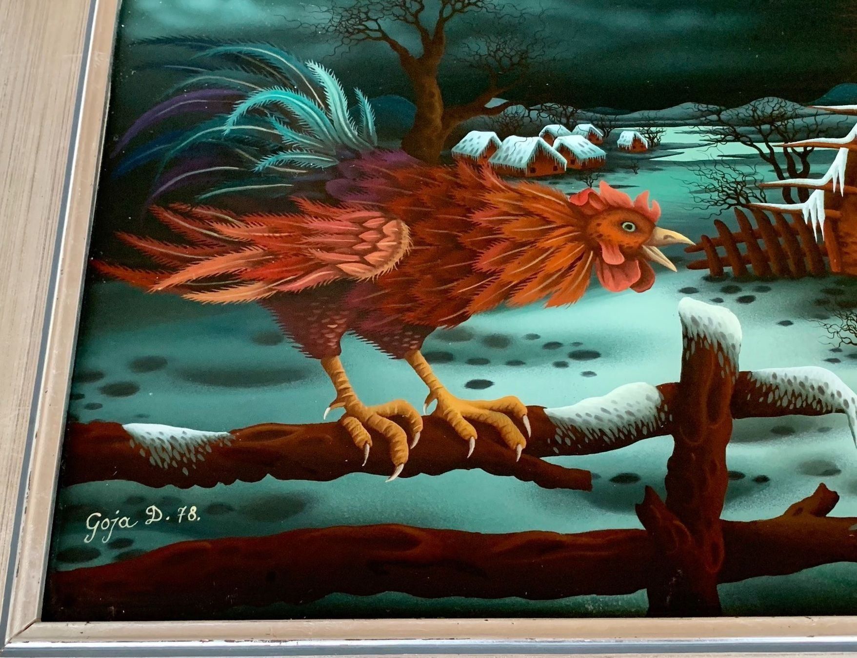 Tableaux: Darko Goja grosse Hinterglasmalerei Signiert – D'occasion à Müllheim Dorf par Othmar73 3