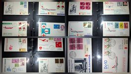 94 Swissair Brief mit Album 1973 / 1979
