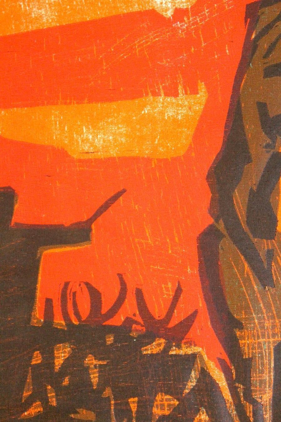 Xilografie: HANS WEIDMANN (Schweiz, 1918-1997) – Usato da Bern venduto da Arting 8