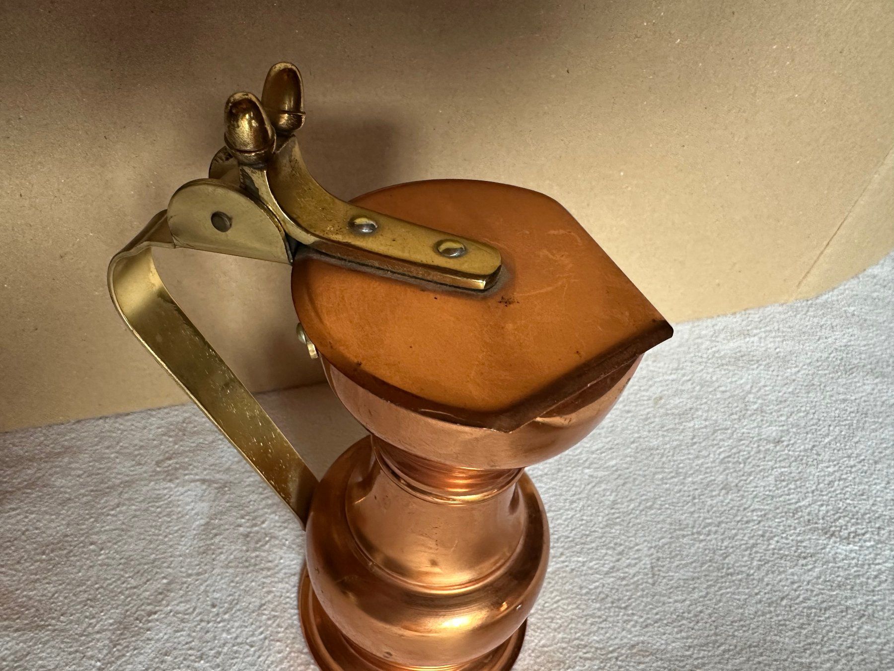 Caraffe: Pichet et gobelet en cuivre Egro – Usato da Ste-Croix venduto da BuffetSC 2