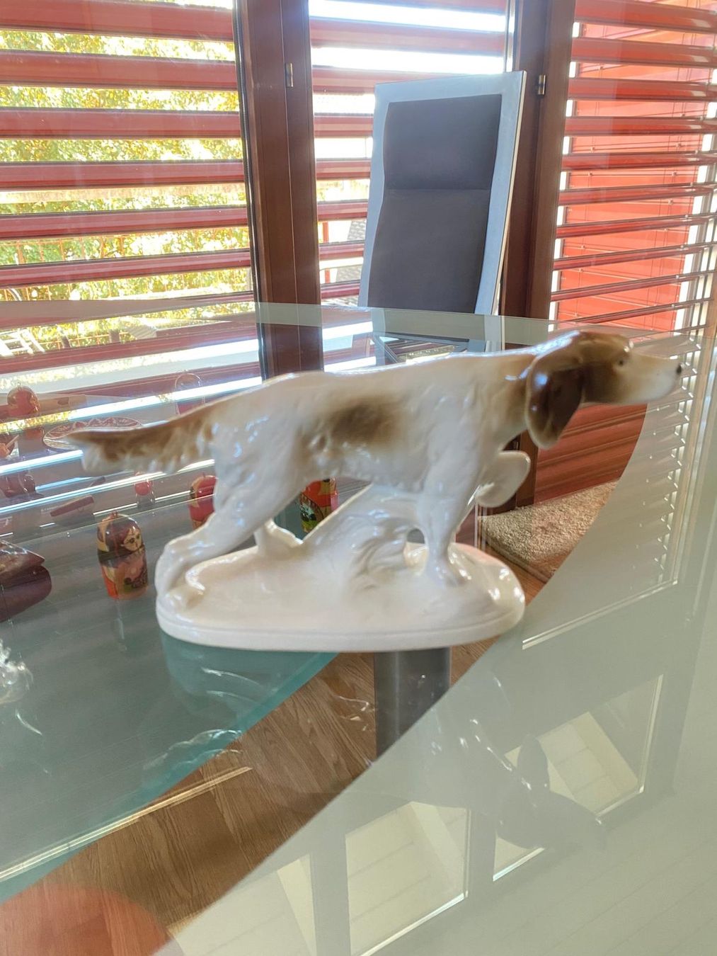 Statuette: Jagdhund von Carl Scheidig, Thüringen – Usato da Neuhausen venduto da Lechasseur