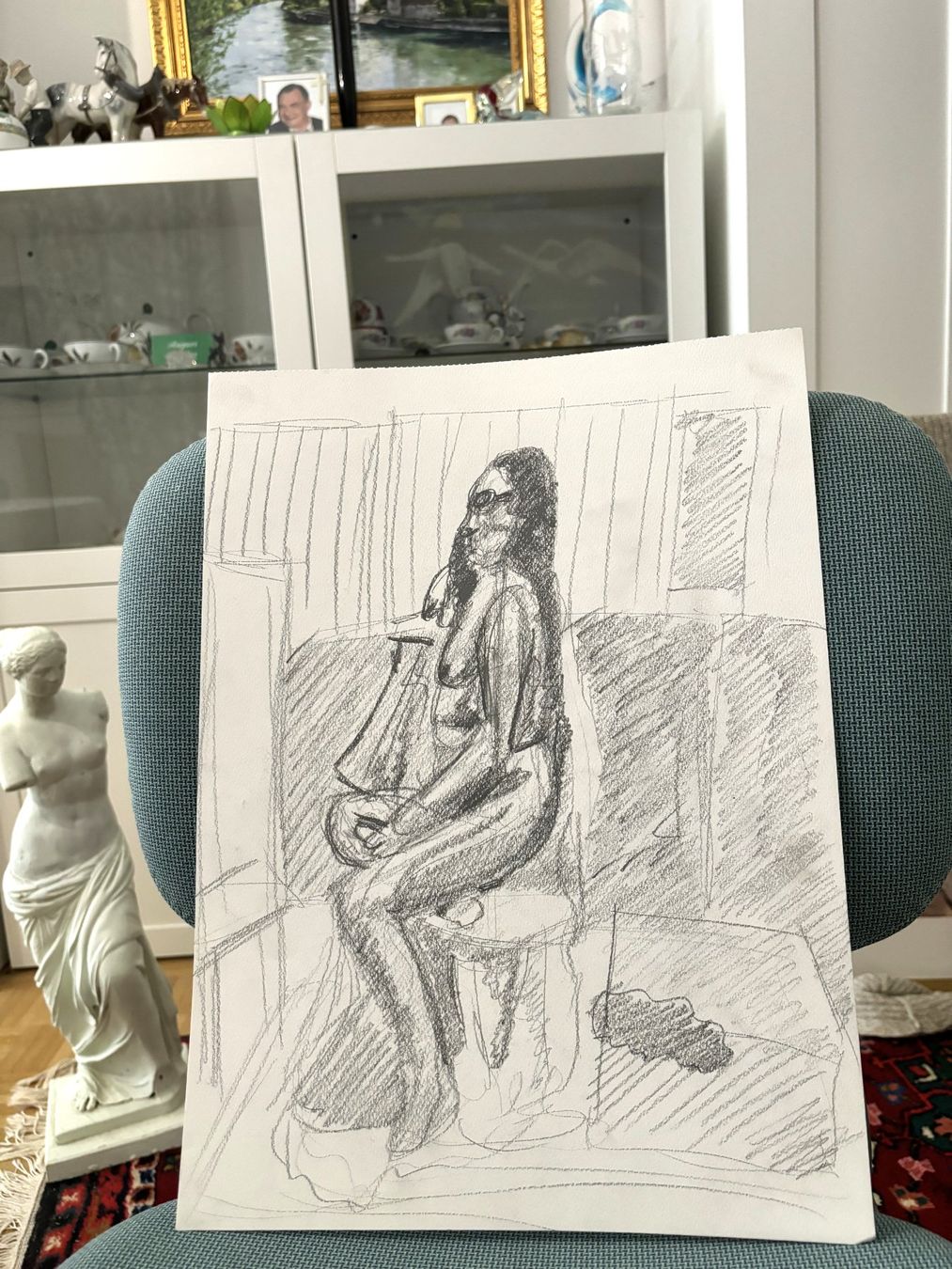 Foto & Immagini: Akt Bild   Echte Zeichnung Anonym – Usato da Zürich venduto da Nofelet31