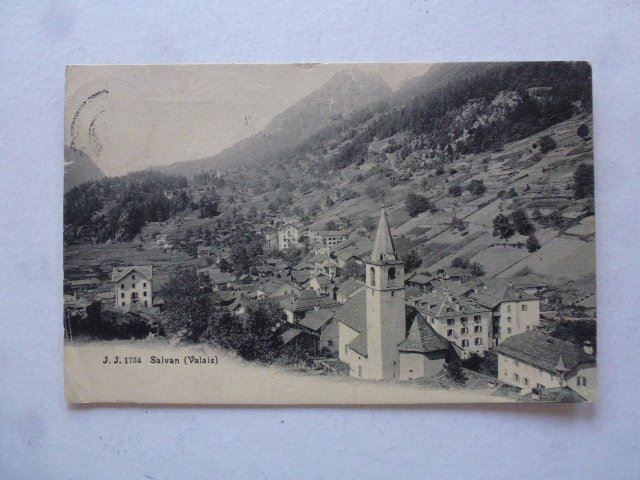 Cartoline postali: Ansichtskarte Salvan 1907 – Usato da Walkringen venduto da Casablanca777