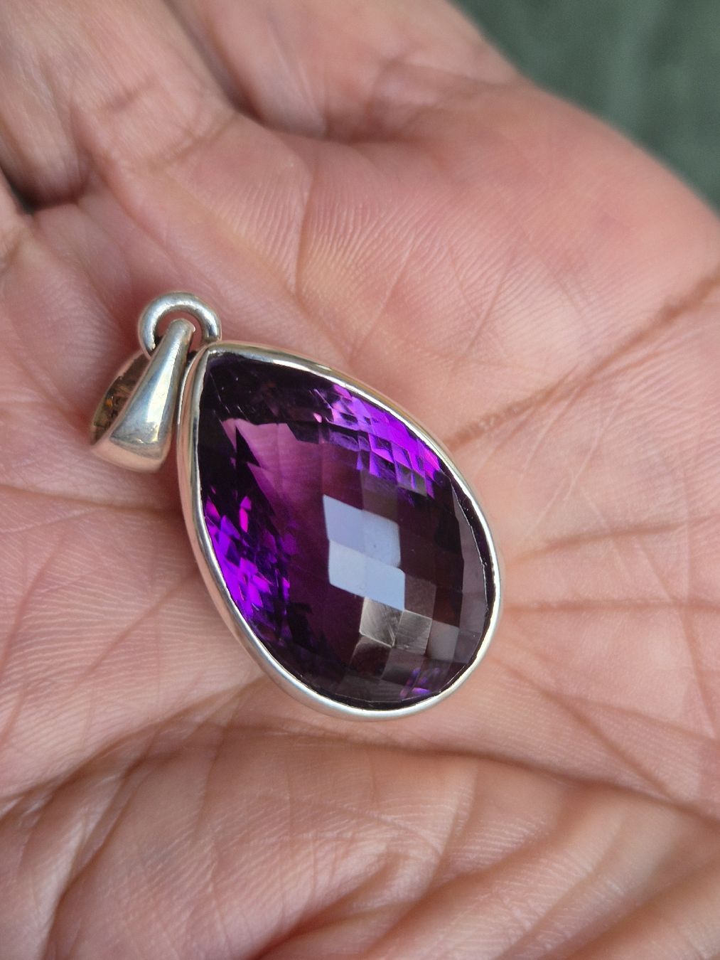 Ciondoli: Silber Schmuck Anhänger Amethist Amethyst Edelstein – Nuovo (secondo la descrizione) da Russikon venduto da eunicetungol 3