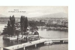 Genf Genève, Ile Rousseau Pont des Bergues