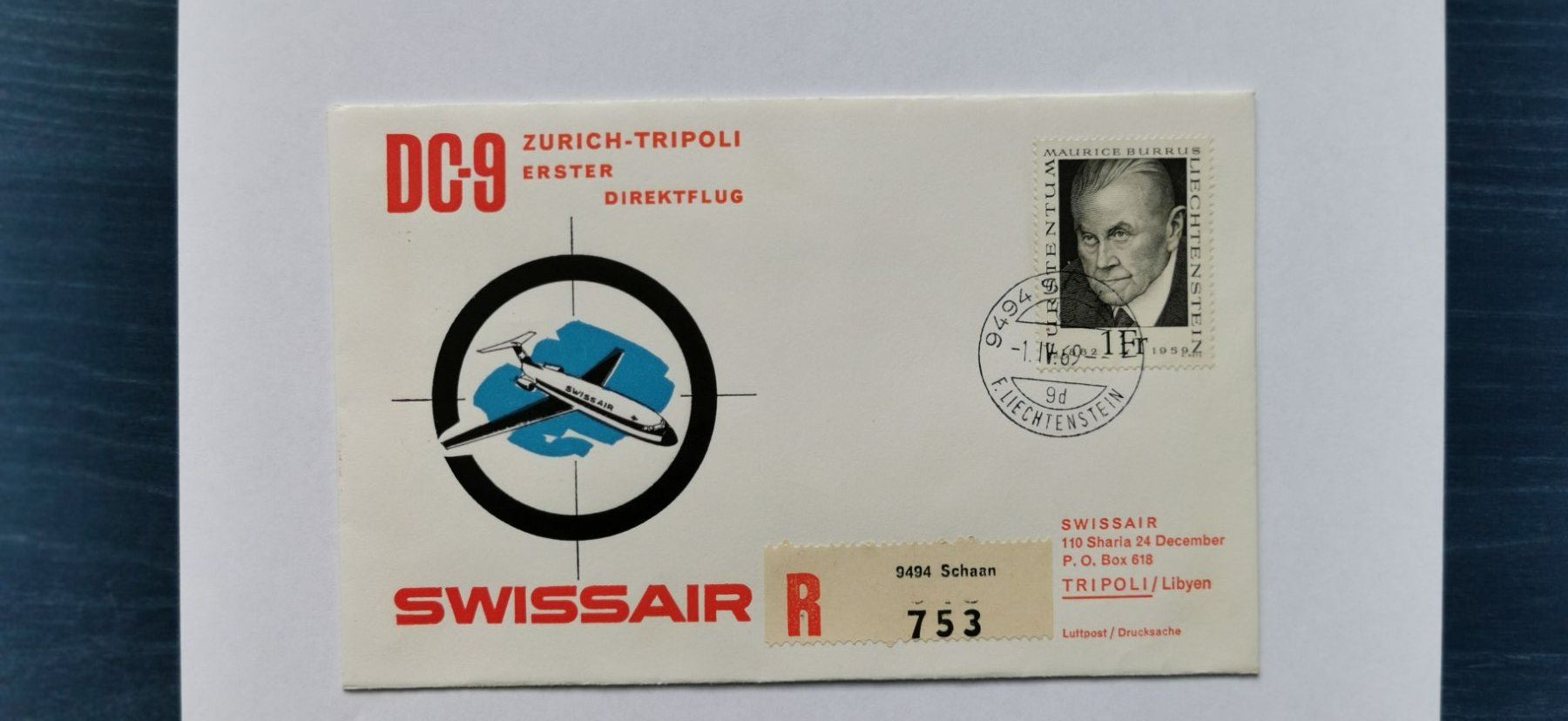 Tous les timbres: Flugbrief 1969 – Neuf (Voir description) à Aadorf par Chnorli-Furz