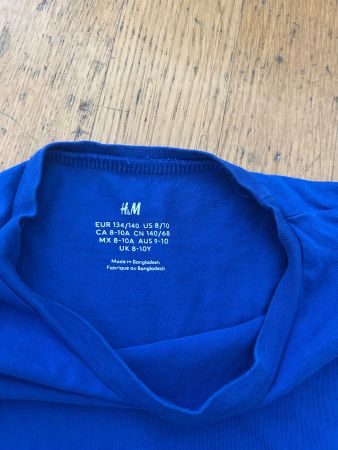 H&M T-Shirt, Gr. 134/140, Blau, Top Zustand, Sommer