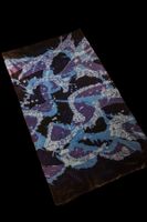 Batik-Tulis-Tuch (abstrakter Indigo-Expressionismus)