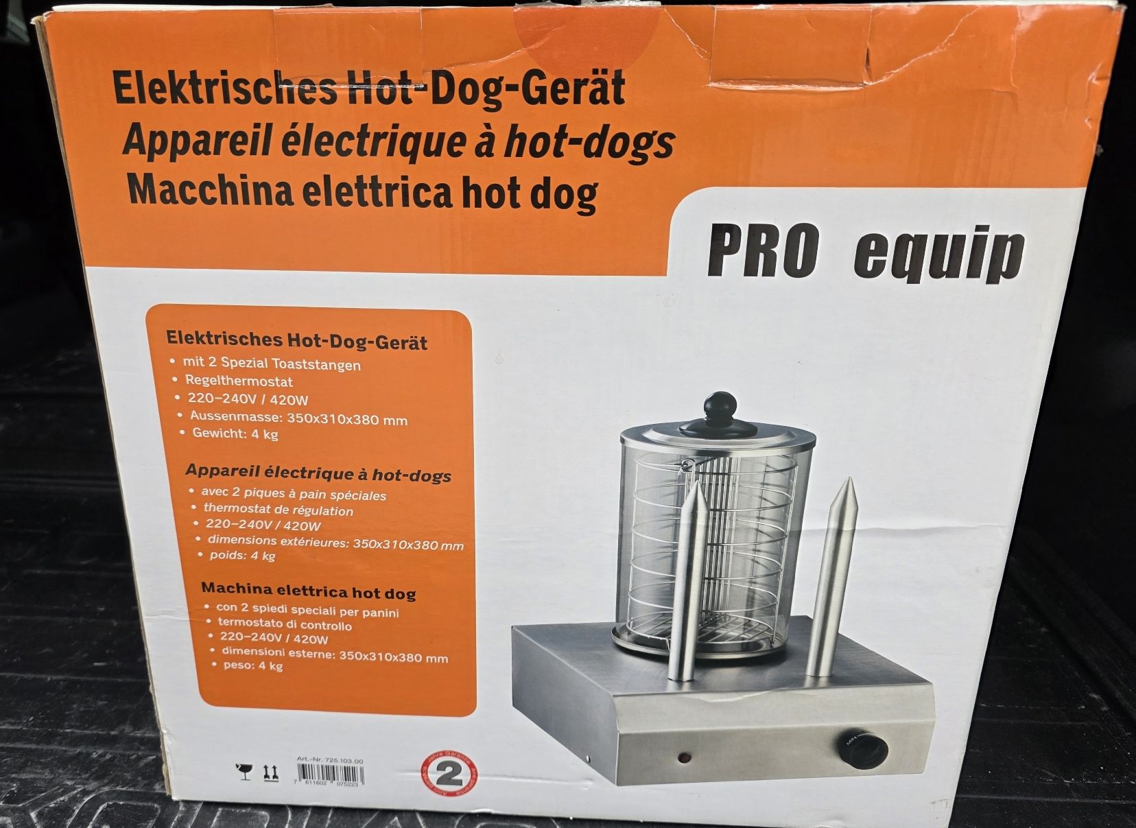 Elettrodomestici da cucina: Elektrisches Hot Dog Gerät – Nuovo (secondo la descrizione) da Gamsen venduto da samsungvs81