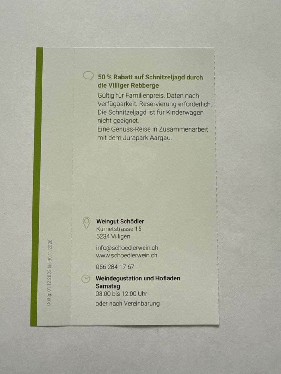 Buoni: 2für1 Gutschein Weingut Schödler – Nuovo (secondo la descrizione) da Veltheim AG venduto da N377Y 1