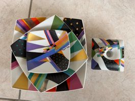 Rosenthal & Brigitte Doege Set aus Teller & Kerzenständer