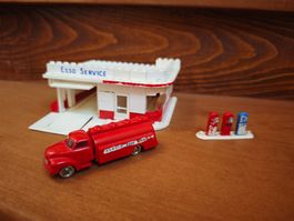 Lego Esso Service Station mit Tankwagen, Vintage