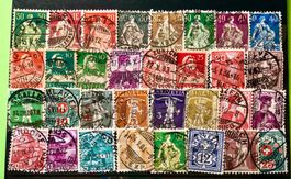 ALT LOT CH BRIEFMARKEN mit Stempel  Siehe Original Fotos. 