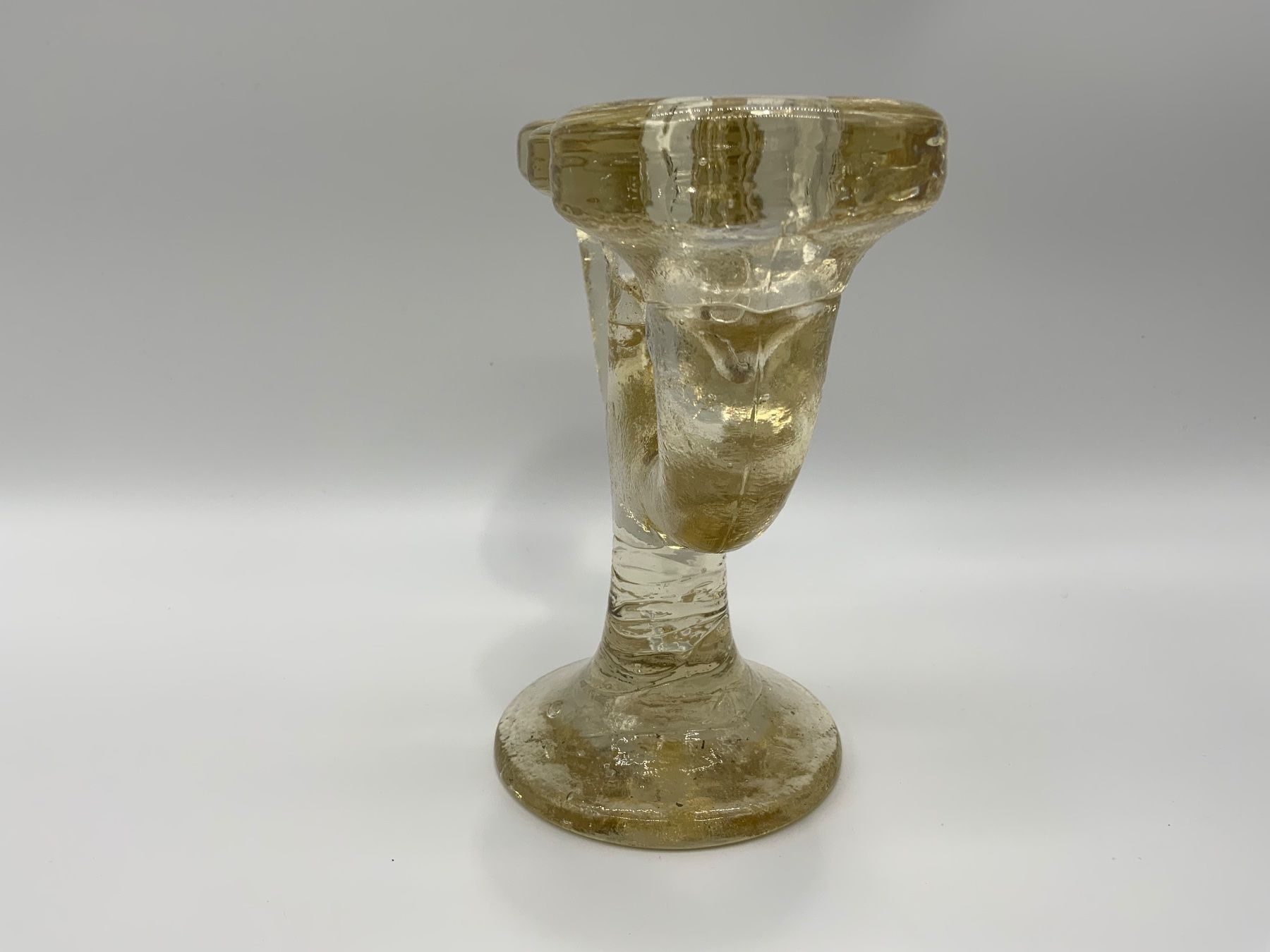 Portacandele: Herz Kerzenständer Pukeberg Glas – Usato da Erlach venduto da silvia3235 3
