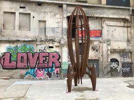 Stahlblech-Rakete 🚀 (Edelrost | 5.2 x 1.7m)