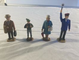 Modelleisenbahn Figuren 4 Stück, Top Zustand!