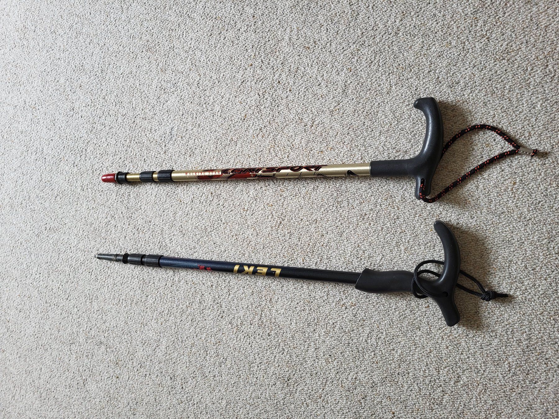 Kletterausrüstungen: 2x Wanderstöcke (hiking sticks) – Gebraucht aus Wettingen von  8