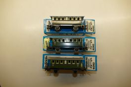 Märklin H0: 3x2.Kl. Plattform Personenwagen