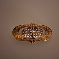 schöne Gürtelschnalle Schnalle Strass Vintage