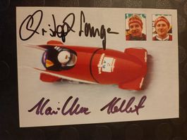 Christoph Langen & Kai-Uwe Kohlert  handsignierte alte Karte