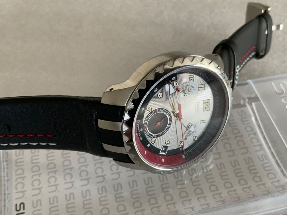 Swatch Montres: Swatch Irony Retrograde 007 MAX ZORIN ★ ungetragen – Neuf avec emballage d'origine à Wettswil par rotonda 6