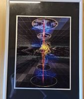 Wandbild im Sci-Fi Stil, mit Glanzeffekt