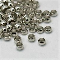 Quetschperlen 3mm Metall 40 Stück