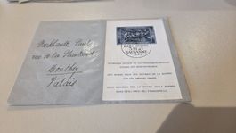 1945 Spende Block auf Brief
