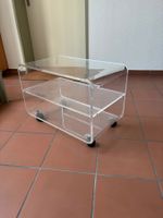 Acrylglas Wagen mit Rollen 2 Ablagen gebraucht