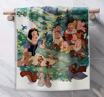 WEICHES KÜCHEN- HANDTUCH *SCHNEEWITTCHEN 7 ZWERGE* NEU