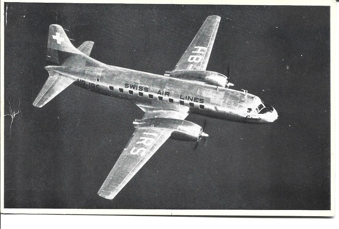 Ansichtskarten: AK  Swissair  Convair – Gebraucht aus Appenzell von mai25