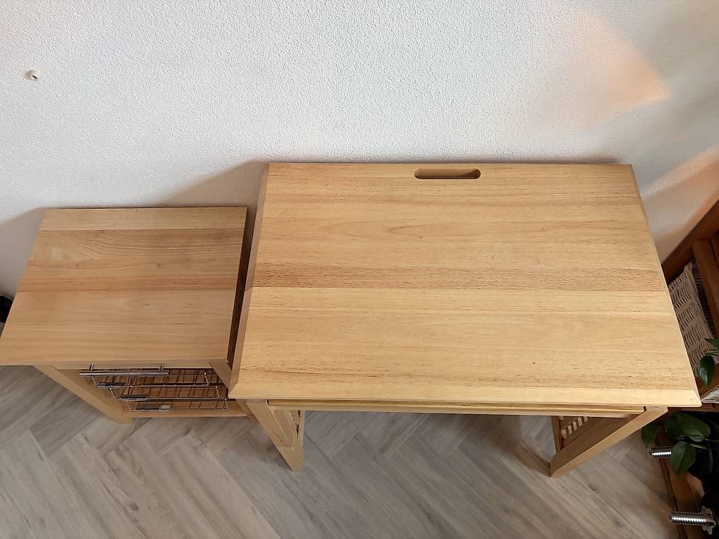 Scrivanie: Echtholz-Schreibtisch mit Beistellhocker  Set – Usato da Winterthur venduto da raf_bj6n 2