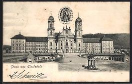 AK Einsiedeln, Blick auf das Kloster