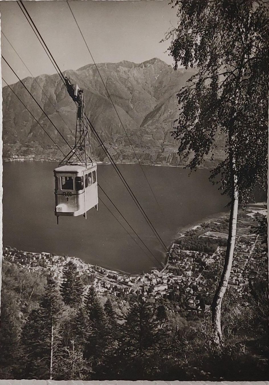 Ansichtskarten: LOCARNO - Funivia Orselina - Cardada – Gebraucht aus Delémont von Domdom1