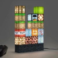 Minecraft Building Block Light Schreibtischlampe Schlafzimme