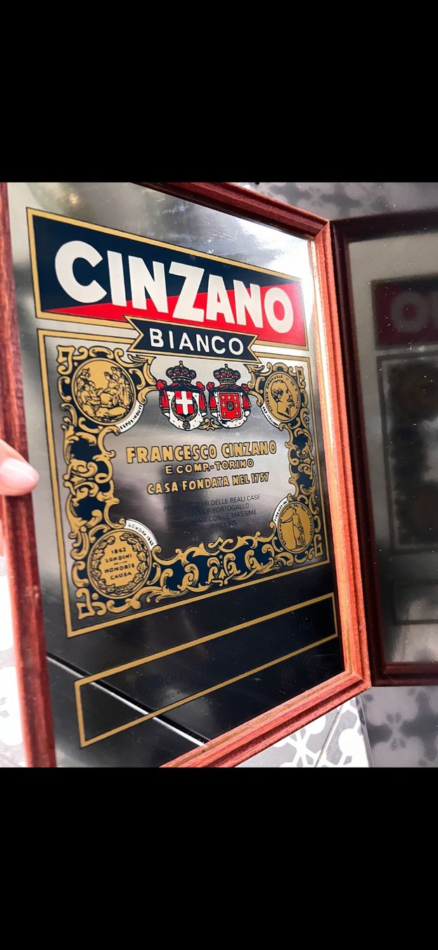 Specchi: Vintage CINZANO mirror – Nuovo (secondo la descrizione) da Lausanne venduto da NYC67 1