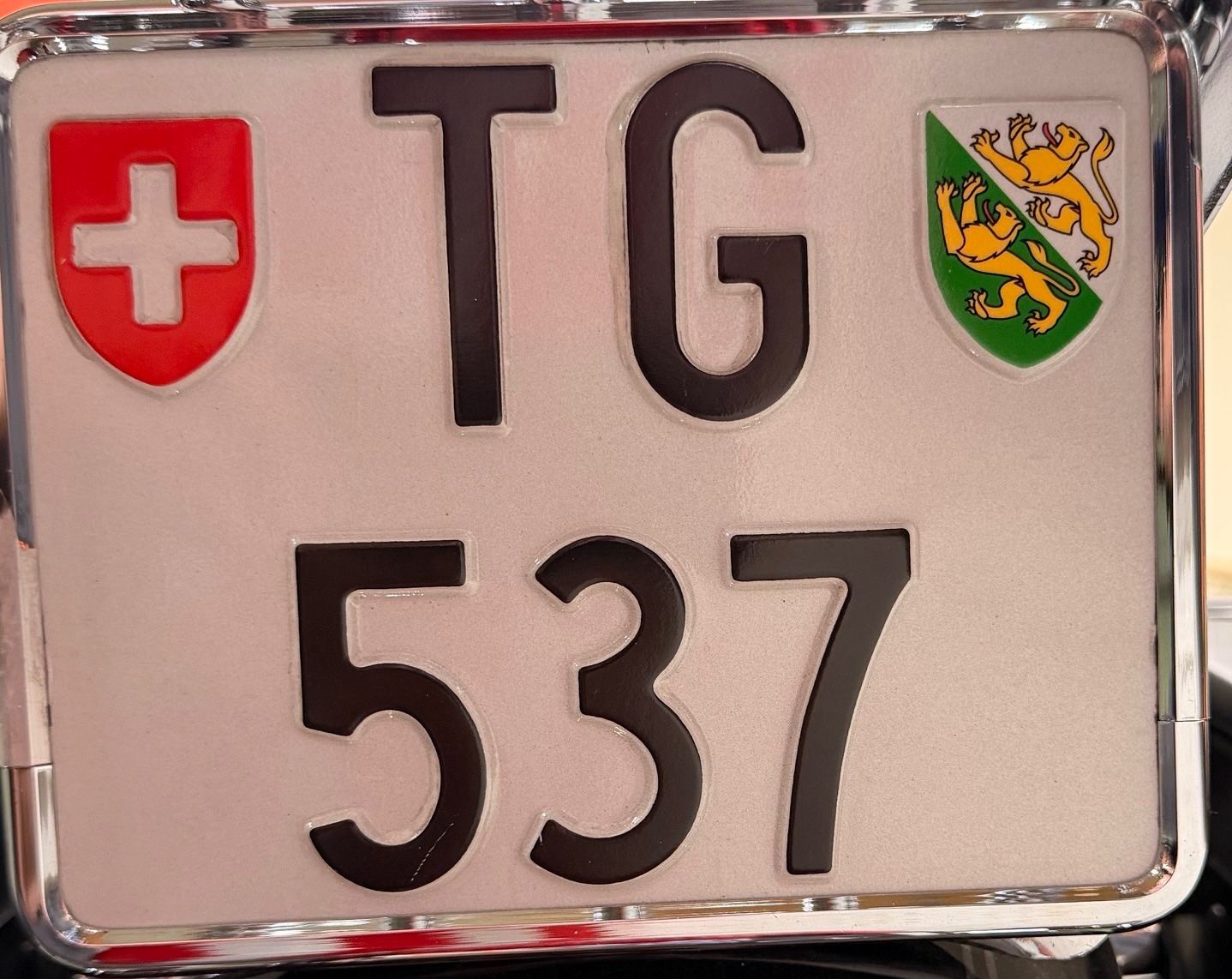 Insegne: Motorrad Kennzeichen TG537 – Usato da Steckborn venduto da Routryder