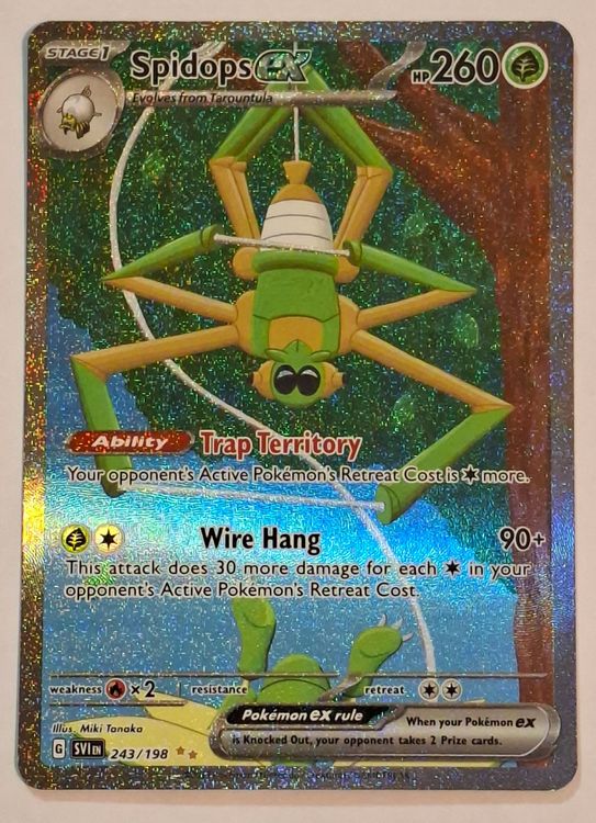 Spidops ex Full Art Holo Karte 243/198 EN 2023 (Neu (gemäss ...