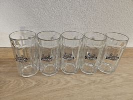 Cardinal, 5 verres à bière 0,5L