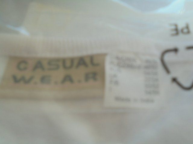 T-Shirts: T-Shirt weiss Gr.48/50, NEU – Neu und originalverpackt aus Hinwil von Glasperlen 1