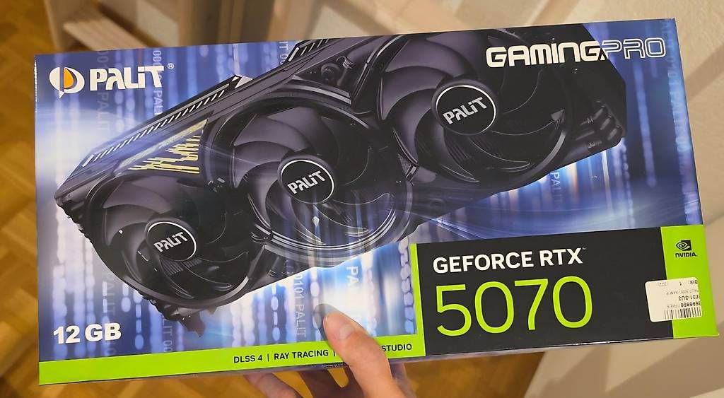 Schede grafiche: RTX 5070 Palit Gaming pro – Nuovo e nell'imballaggio originale da Dietlikon venduto da friesmen