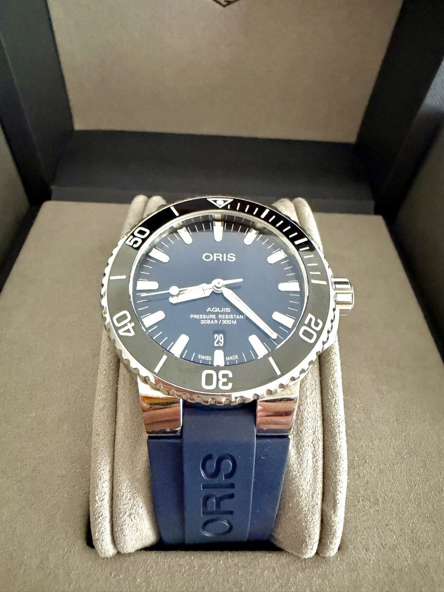 Oris Orologi: Oris Aquis blau 43.5mm – Usato da Uetendorf venduto da Musig-Giu