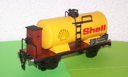 Märklin SHELL Kesselwagen mit Bremserhaus, Spur 0, Metall