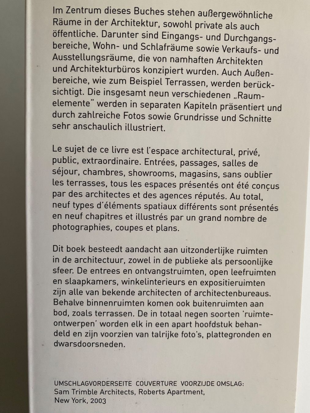Libri: Architecture Book: Elements in Architecture – Usato da Zürich venduto da lesgarcons 1