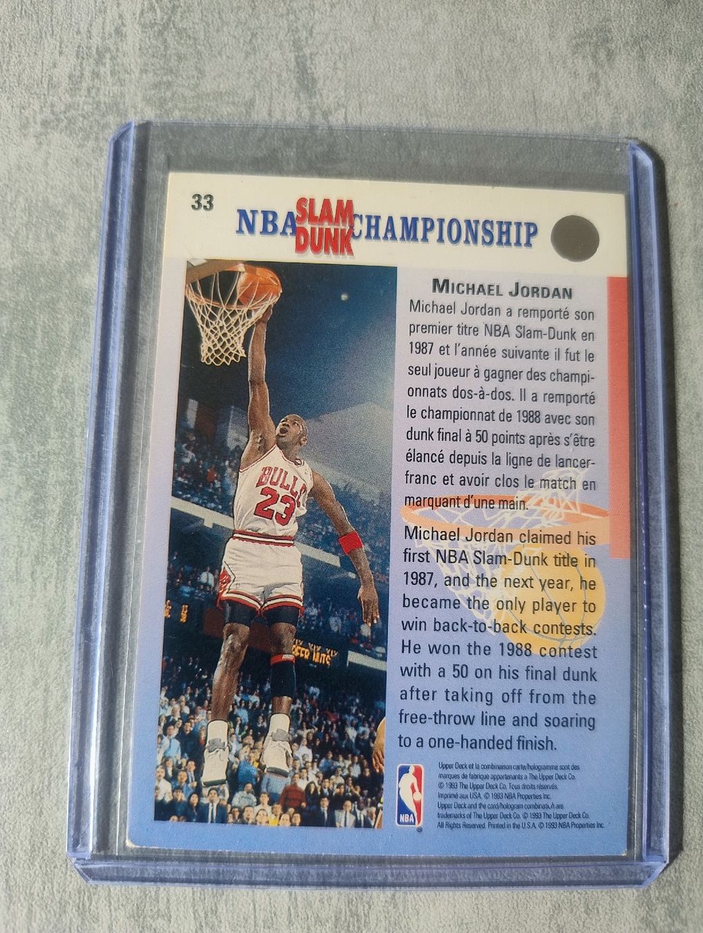 Nba Cartes à collectionner: NBA Upper deck Slam dunk Michael Jordan  – Neuf (Voir description) à Martigny par jul_7s5x 1