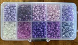 Bastelset Rocailles Perlen in Organizer Box NEU