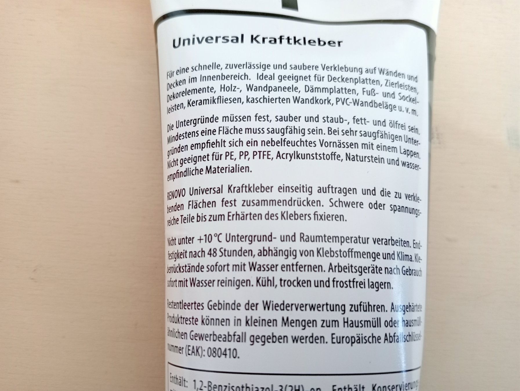Tutti gli attrezzi: Universal Leim – Nuovo e nell'imballaggio originale da Grüningen venduto da Urtica 1