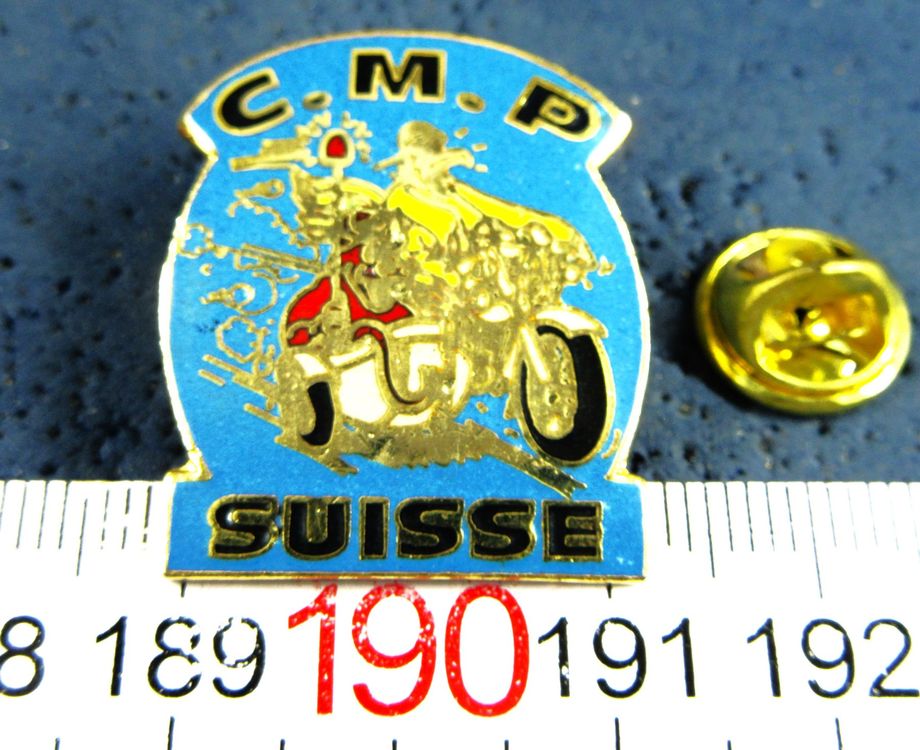 CMP CLUB MOTO POLICE PIN ENAMEL 30mm GOLDIG (Gebraucht) in Ettingen für ...