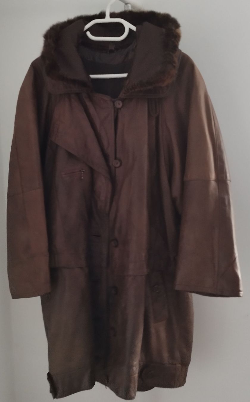 Mäntel: Ledermantel, echtes Leder, braun, Gr. 42 – Gebraucht aus lommis von inf_thv8