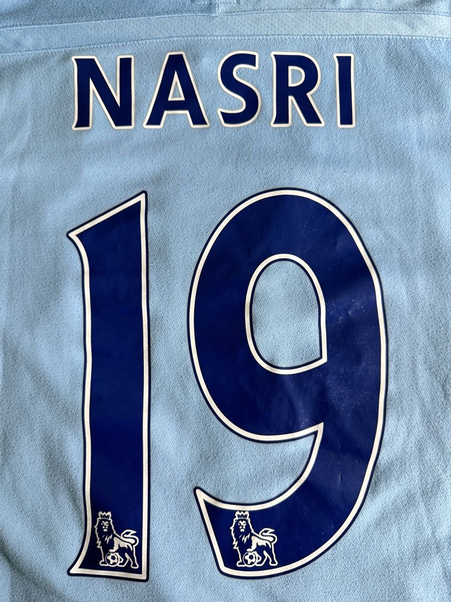 Umbro Canottiere & Pantaloni: Maillot Manchester City 2011-12 - NASRI #19 - AUTHENTIQUE - – Usato da Moutier venduto da Mrbond125 3